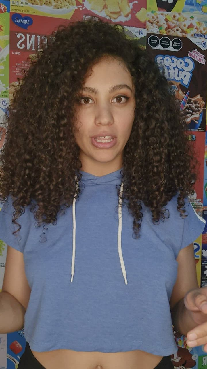 Portrait of a content creator speaking directly to camera